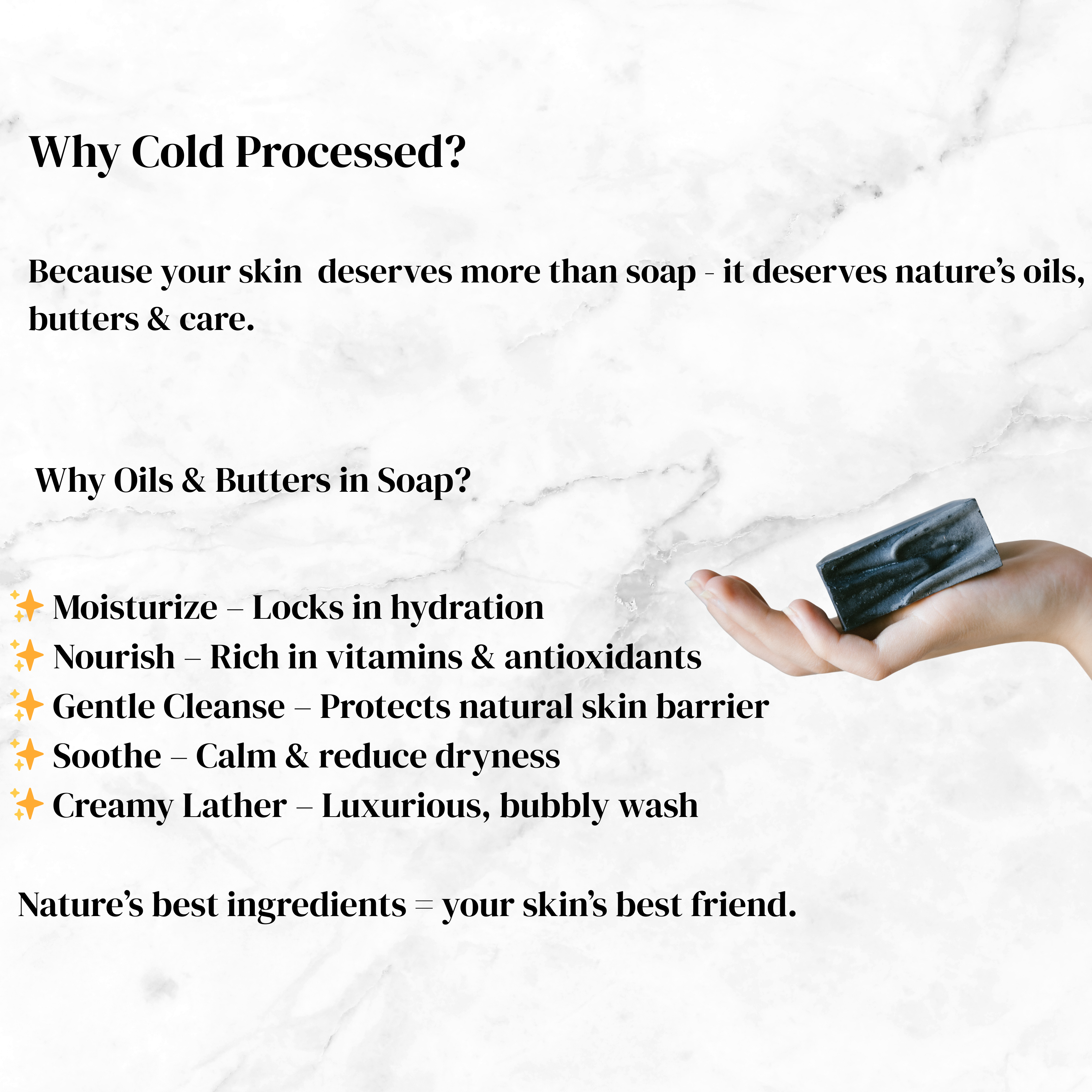 Charcoal & Licorice cold processed soap