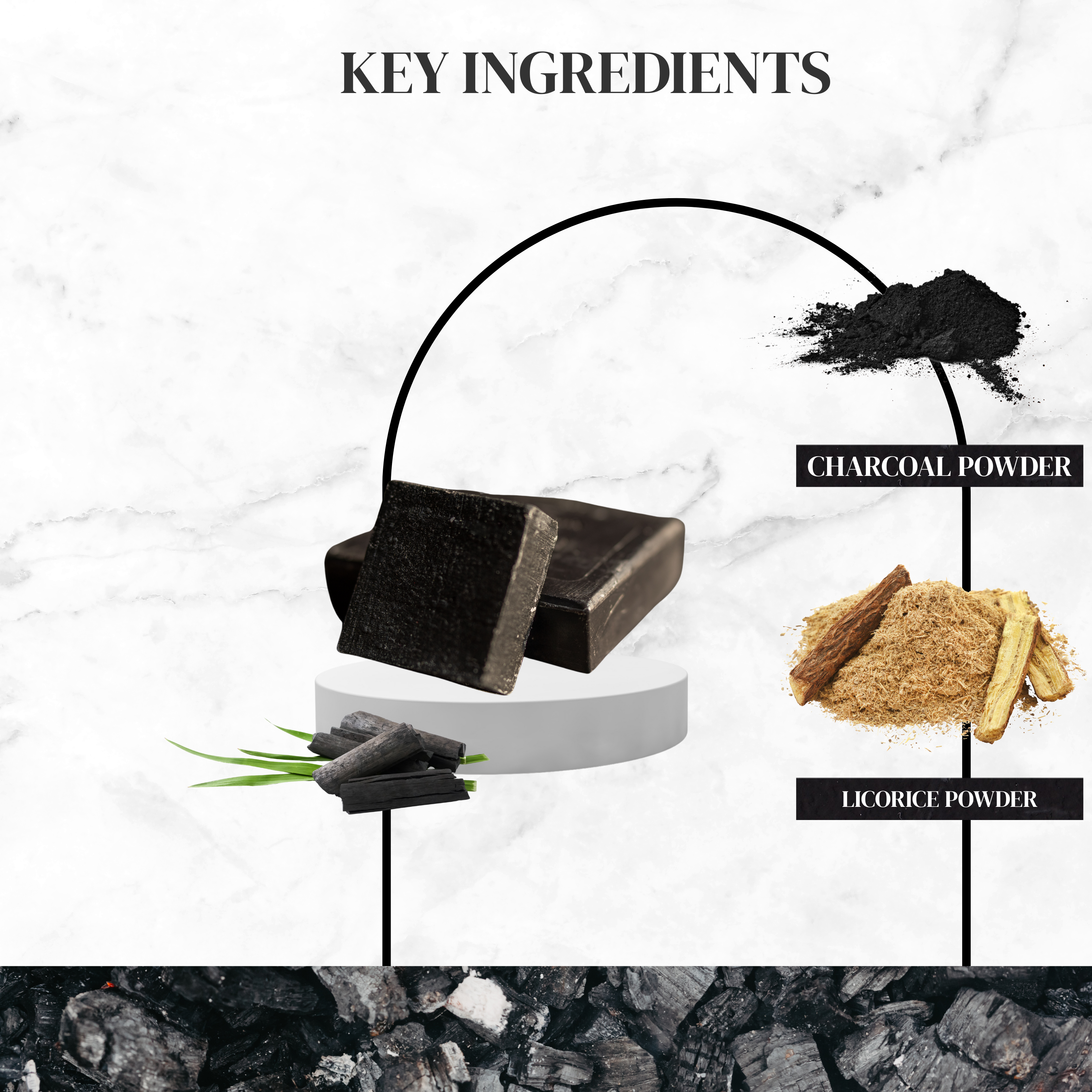 Charcoal & Licorice cold processed soap